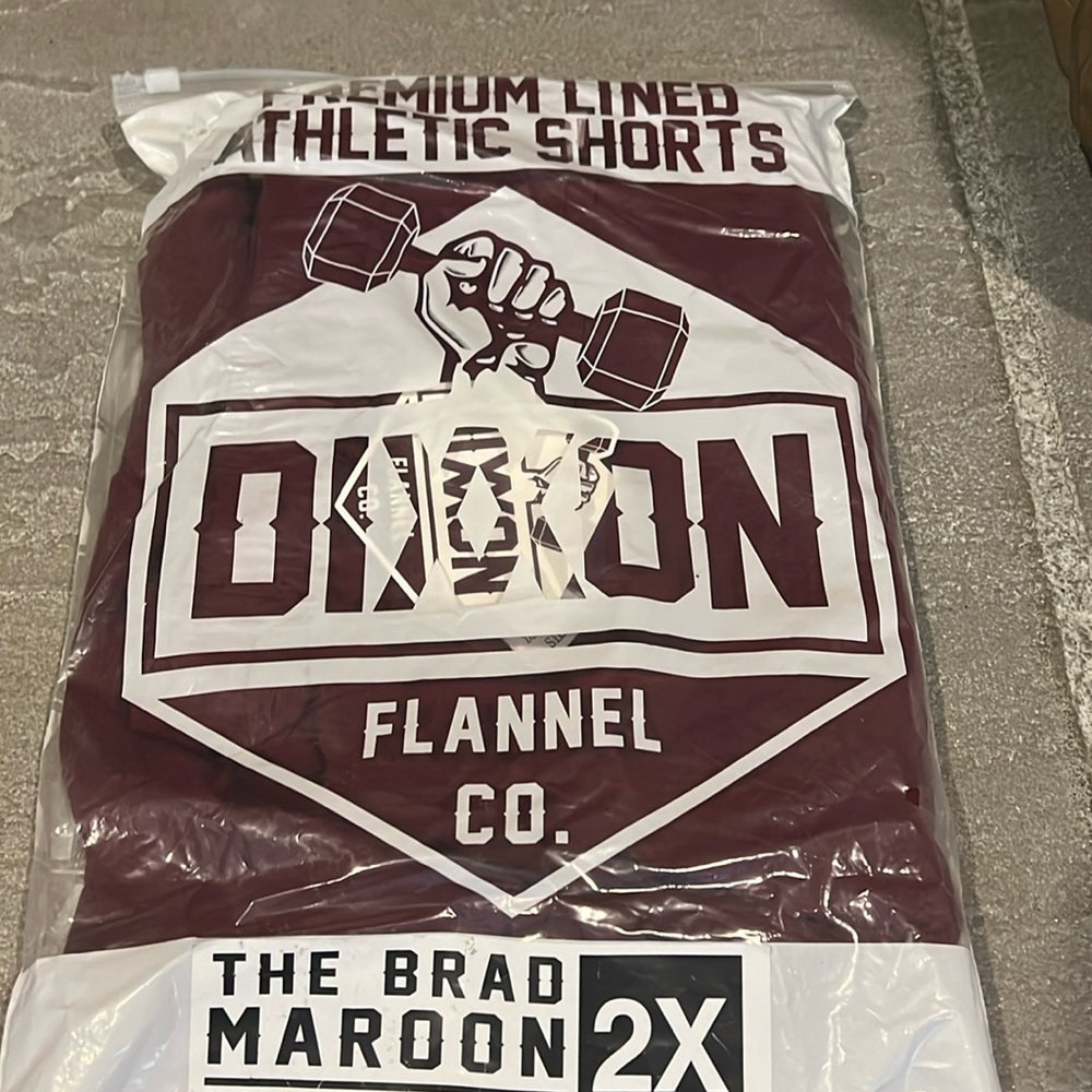 Dixxon flannel company 2XL The Brad maroon premium lined athletic shorts